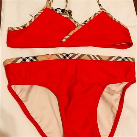 girls burberry swim|burberry bikini swimsuit.